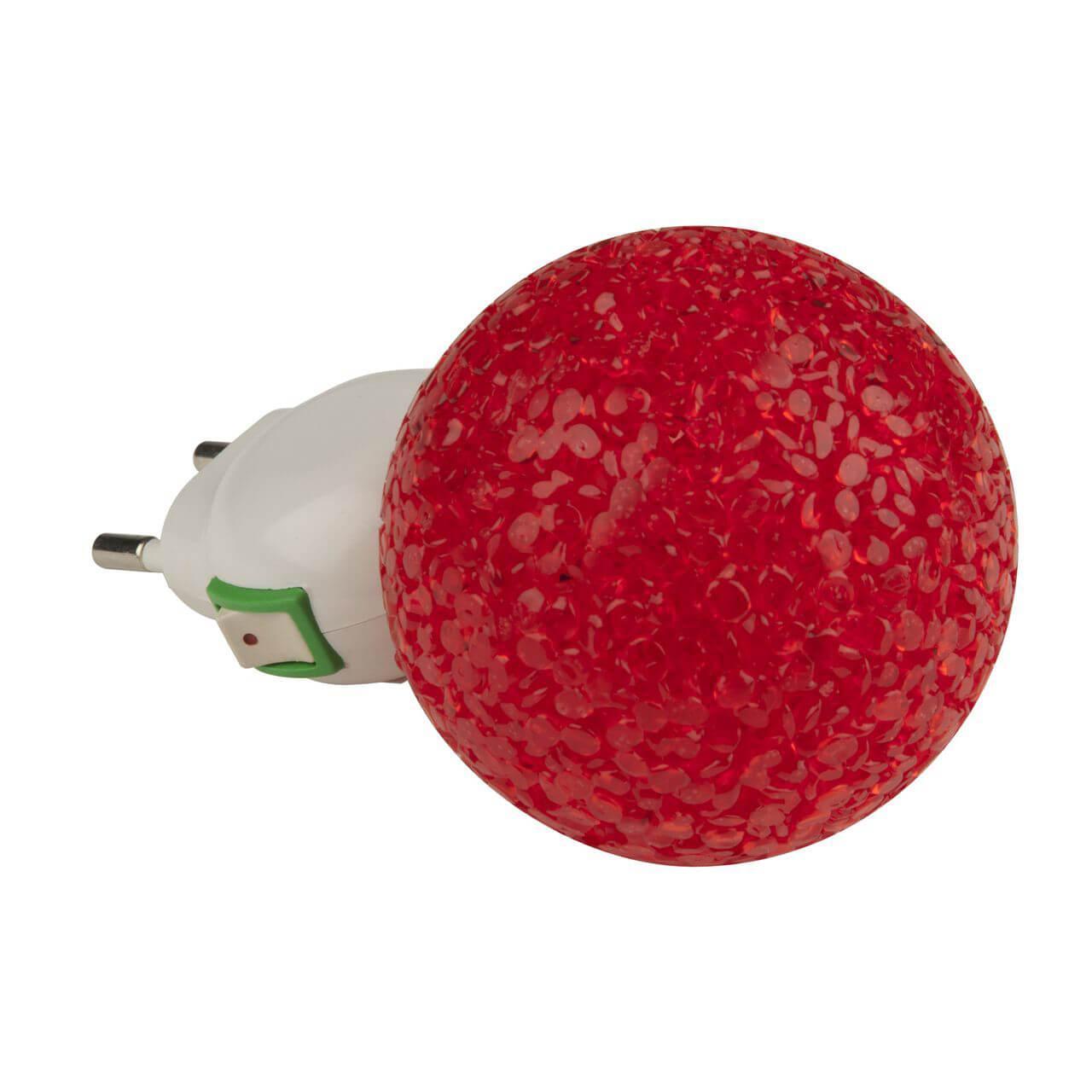 Настенный светодиодный светильник Uniel DTL-309-Шар/Red/1LED/0,1W 10329