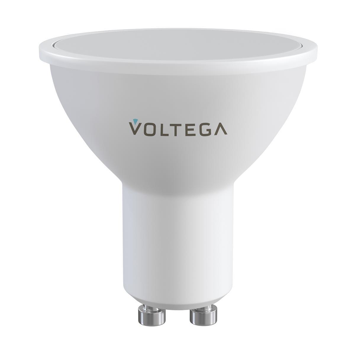 Лампа светодиодная диммируемая Voltega GU10 5W 2700К матовая VG-MR16GU10cct-WIFI-5W 2425